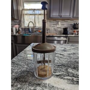 Vintage Lorraine Metal Mfg Co Glass & Metal Food Chopper
